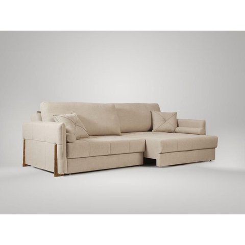 Sofá Orfeu 2,50m sem Caixa, Retrátil e Reclinável Linho Premium Creme - Netsofas