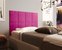 Ver imagem 1 de Cabeceira Box Flanel Para Cama 0,90 cor Suede Rosa - JM Casa dos Móveis