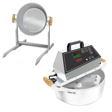 Misturador Elétrico 4 Litros Digital Bivolt com Suporte de Panela Saro