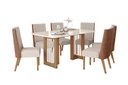 Ver imagem 1 de Mesa Jantar Yara 160 6 Cadeiras Anne Linho - Henn