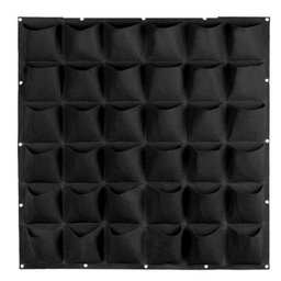 Jardineira Paisagismo Vertical em Feltro 36 Bolsos para Plantas 100x100 - 3