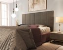 Ver imagem 1 de Cabeceira Box Million para Cama 1,60 Queen Cor Suede Marrom - Jm Casa Dos Móveis