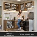 Ver imagem 7 de Armário de Cozinha Completa de Canto 349cm Rustic Glamy Madesa 06