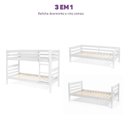 Ver imagem 6 de Beliche Multifuncional Elos 3 em 1 Flexível Casatema MadeiraOriginals Branco