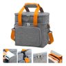 Bolsa Térmica Marmita Lancheira com Alça - Cinza - 2