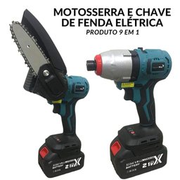 Furadeira a Bateria 21V Multifuncional 9 em 1 IMPORTWAY - 8