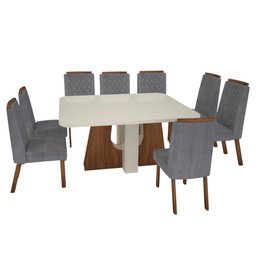 Sala de Jantar 135x135 8 Cadeiras Magic Bom Pastor - 2