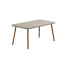 Ver imagem 1 de Mesa para Cozinha Stellar 1597 Aço C-tampo Madeirado 160x90cm Petra-rose - Carraro