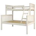 Ver imagem 4 de Beliche com Cama de Casal Branco Lavado Madeira Pinus - Saraiva 104.04.002