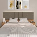 Ver imagem 2 de Cabeceira Suspensa Cama Queen com Led Malibu - M. Arapongas