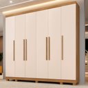 Ver imagem 2 de Guarda Roupa Miami 6 Portas 6 Gavetas 12 Prateleiras - Benetil