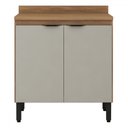 Ver imagem 6 de Balcão de Cozinha 80cm Firenze 2 Portas Amêndola/nude - Demóbile