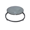 Ver imagem 2 de Tampa Tampão de Chão T020 em Alumínio Circular Simples 20cm