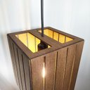 Ver imagem 4 de Luminária Teto Pendente Lustre Madeira Mdf Rústica Imbuia