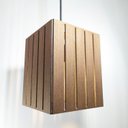 Ver imagem 3 de Luminária Teto Pendente Lustre Madeira Mdf Rústica Imbuia