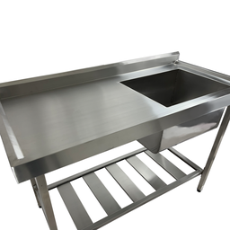 Pia Aço Inox Industrial 110x60x90 Cm Cuba Direita Nortinox - 5