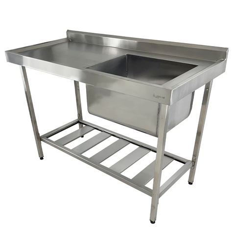 Pia Aço Inox Industrial 110x60x90 Cm Cuba Direita Nortinox