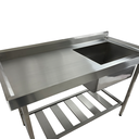 Ver imagem 5 de Pia Aço Inox Industrial 110x60x90 Cm Cuba Direita Nortinox