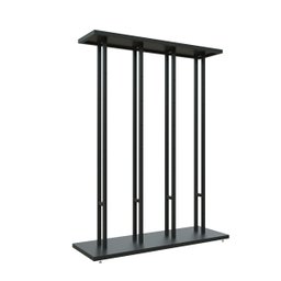 Expositor de Tênis Bonés Bolas Duplo 4 Colunas Linha Screw New Comac Preto - 1