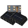 Luminaria Solar Led Spot Arandela 2 Uni Caminho Parede Balizador Iluminaçao Jardim Quintal Varanda - 1