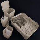 Ver imagem 5 de Utensílios de Cozinha Escorredores Louça Lixeira Porta Detergente ou Bege