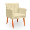 Ver imagem 6 de Kit com 2 Poltronas Cadeiras Elegante Confortável e Reforçada para Sala Carol Suede