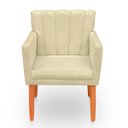 Ver imagem 4 de Kit com 2 Poltronas Cadeiras Elegante Confortável e Reforçada para Sala Carol Suede