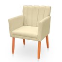 Ver imagem 5 de Kit com 2 Poltronas Cadeiras Elegante Confortável e Reforçada para Sala Carol Suede