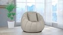Ver imagem 2 de Kit Poltrona c/ Puff + Almofada Concha Veludo Marfim