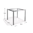 Ver imagem 2 de Base Mesa de Jantar Reno M002 s/ Tampo Preto - Kappesberg