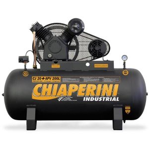 COMPRESSOR DE AR ALTA PRESSAO CHIAPERINI CJ 20 5HP 175 PSI APV 200 LITROS MONOFASICO 220/440V