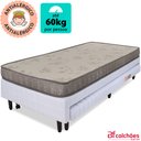 Ver imagem 3 de Cama Box Solteiro com Cama Auxiliar + Colchão de Espuma Antialérgico 88x188x46cm BF Colchões