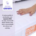 Ver imagem 6 de Cama Box Solteiro com Cama Auxiliar + Colchão de Espuma Antialérgico 88x188x46cm BF Colchões
