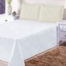 Colcha Cobre Leito Casal Casual 3 Peças Branco com Bege - 2