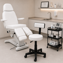 Ver imagem 3 de Mocho Slim Branco Giratório Podologia Odontologia e Clinica - Barão Das Cadeiras