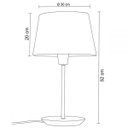 Ver imagem 2 de Abajur de Mesa Slim 30cm Castanho/algodão Cru - Madelustre