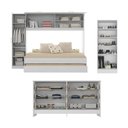 Ver imagem 5 de Quarto Infantil Modulado Bicama com Guarda-Roupa e Colchão/Cômoda/Sapateira Pulse Multimóveis