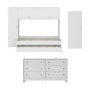 Ver imagem 4 de Quarto Infantil Modulado Bicama com Guarda-Roupa e Colchão/Cômoda/Sapateira Pulse Multimóveis