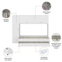 Ver mais imagens de Quarto Infantil Modulado Bicama com Guarda-Roupa e Colchão/Cômoda/Sapateira Pulse Multimóveis
