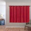 Ver imagem 2 de Cortina Blackout PVC com Tecido Voil Xadrez 2,80 m x 1,60 m - Vermelho