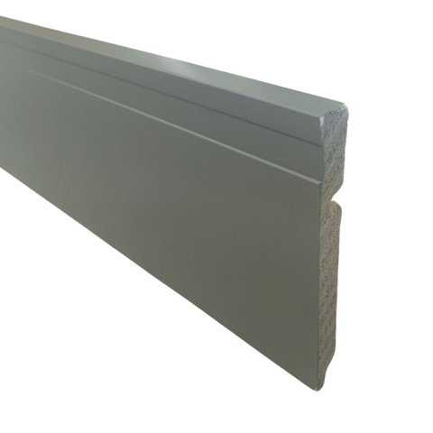 Rodapé 15cm Poliestireno Frisado Cinza Glacial 480 Santa Luzia - 2,4 Metros