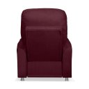 Ver imagem 3 de Poltrona do Papai Confortável Suede Bordo Sistema Encosto Reclinável e Inclinável Mecanismo Manual