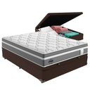 Ver imagem 1 de Cama Box Baú Casal e Colchão Molas Ensacadas Berlim Probel