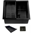 Ver imagem 3 de Cuba Gourmet Premium Quadrada Aço Inox Preta 44x44cm com Acessórios - Cub-020 - Stillus Home