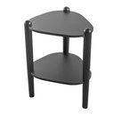 Ver imagem 2 de Mesa Lateral Orgânica 44,6cm com Prateleira e Pés em Madeira Cor:nero