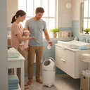 Ver imagem 2 de Lixeira Anti Odor para Fraldas Resíduos Cozinha Banheiro Pet