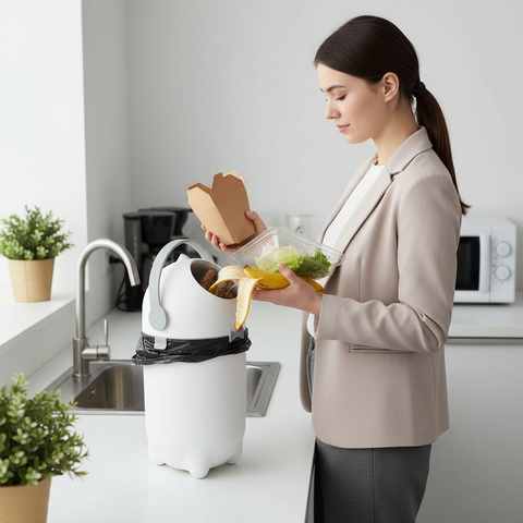Lixeira Anti Odor para Fraldas Resíduos Cozinha Banheiro Pet