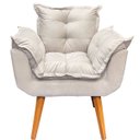 Ver imagem 7 de Kit Namoradeira Poltrona e Puff Decorativo para Sala Manicure Consultório Alice Suede