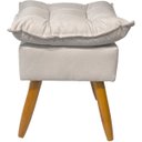 Ver mais imagens de Kit Namoradeira Poltrona e Puff Decorativo para Sala Manicure Consultório Alice Suede