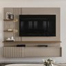 Painel Suspenso Tv 65 Pol 3p 200 Cm Atena Fend Naturale Madetec - 1